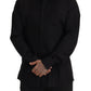 Elegantes schwarzes Smokinghemd – Slim Fit