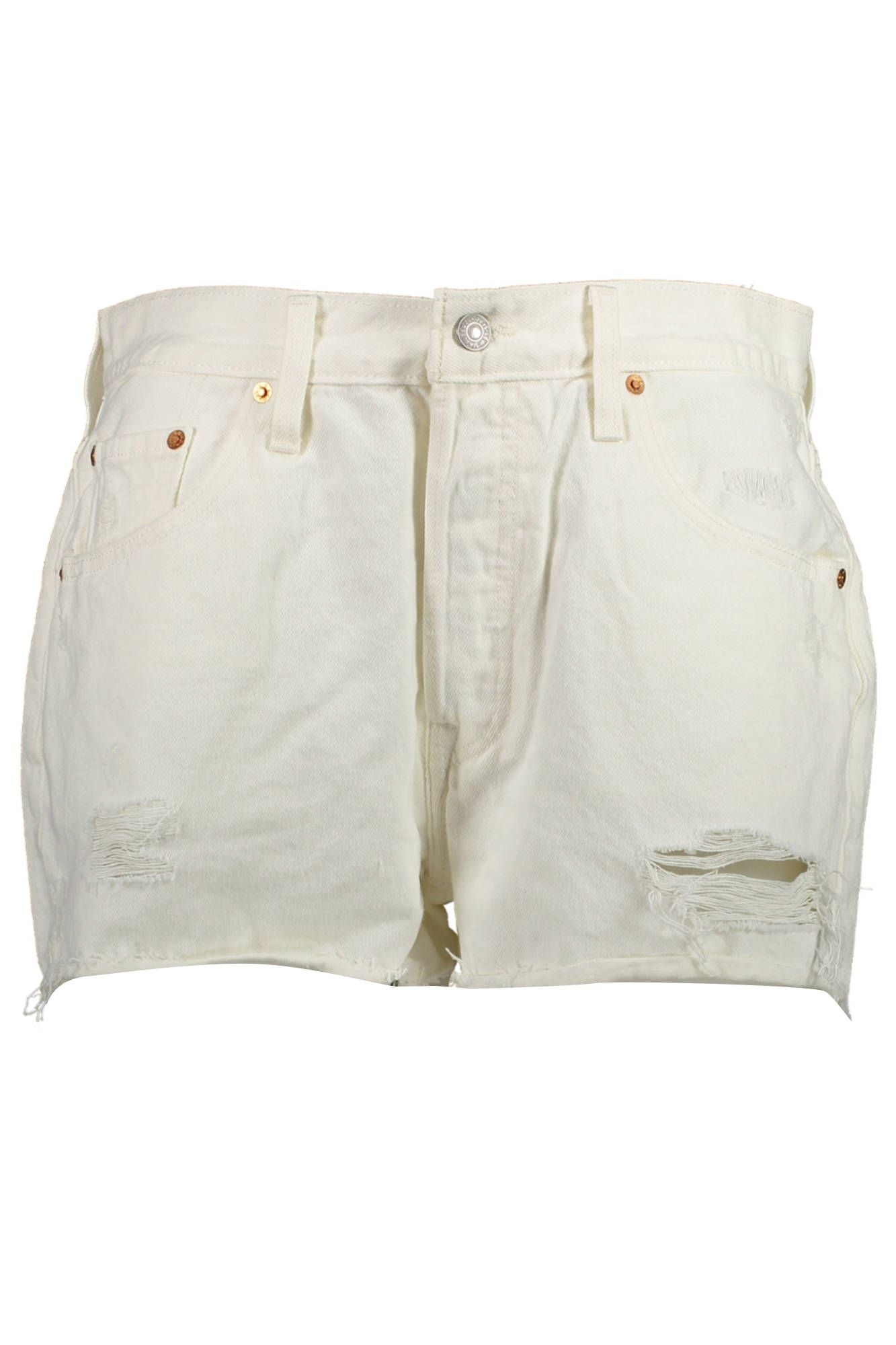 Jeans da donna in cotone bianco