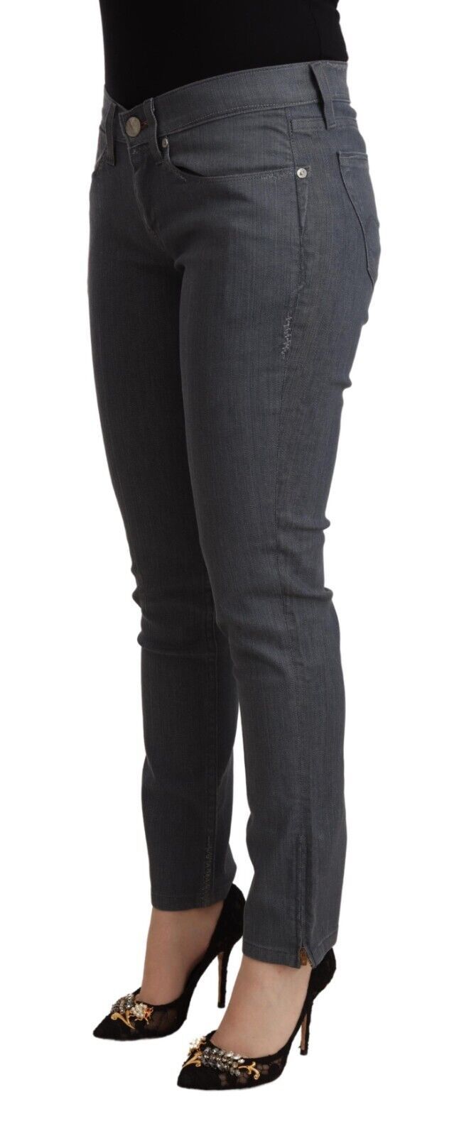 Chic Slim Fit Denim grigio Delight