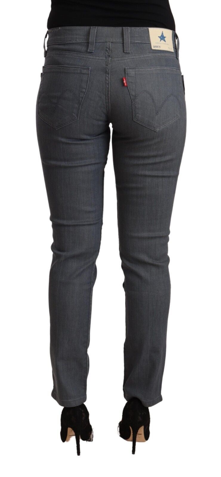 Chic Slim Fit Denim grigio Delight