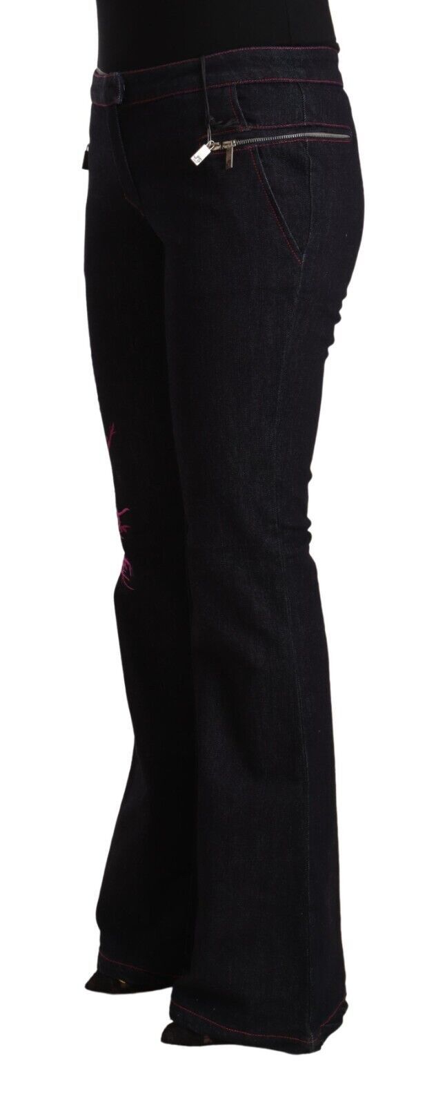 Schicke, ausgestellte Denim-Eleganz mit mittlerer Taille