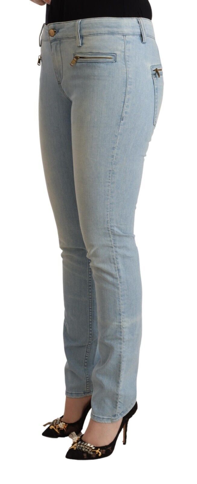Elegante Slim Fit Jeans aus Baumwollmischung