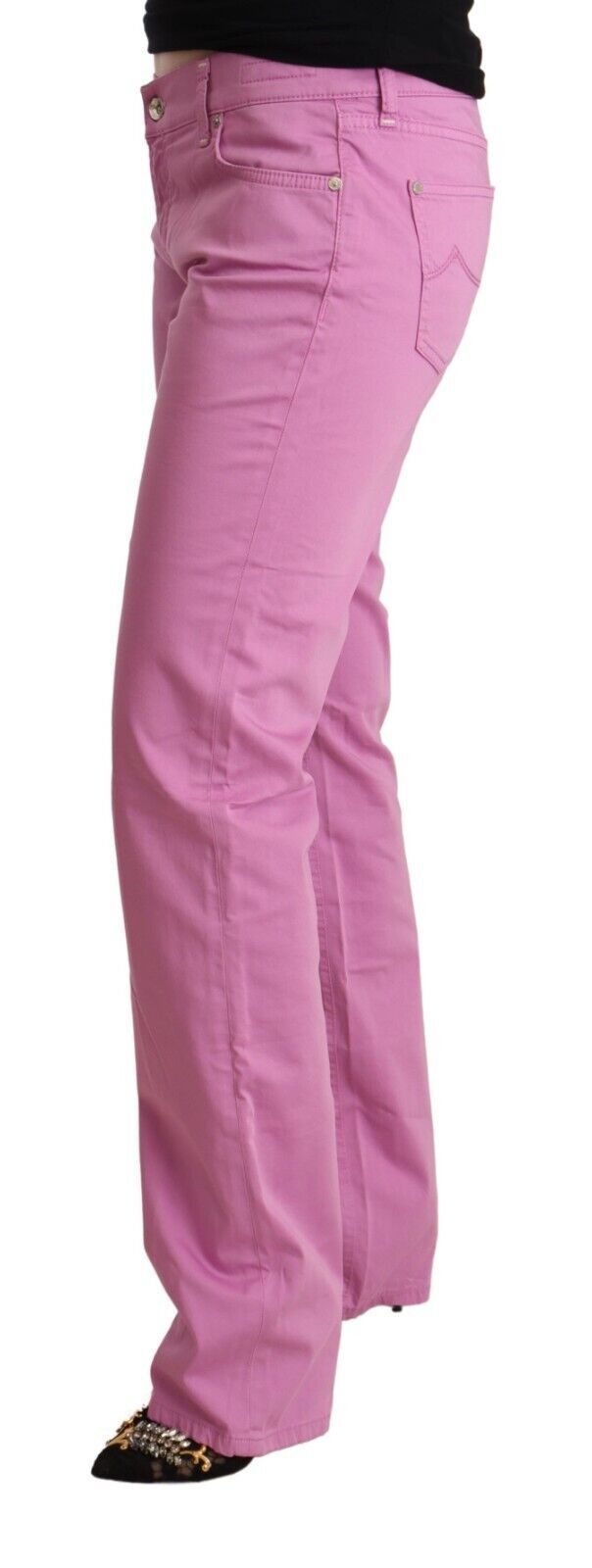 Elegante Tapered Jeans in Pink