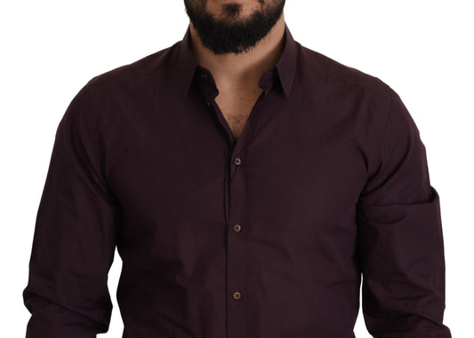 Slim Fit Hemd in Königsviolett