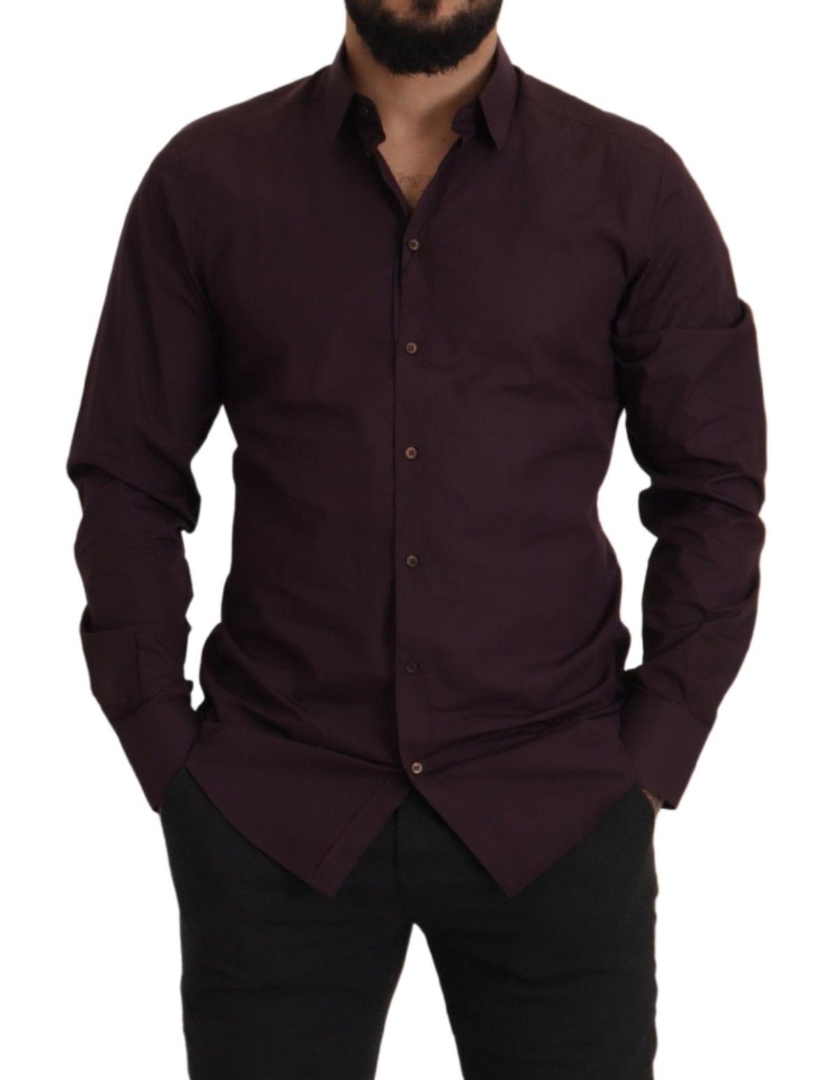 Slim Fit Hemd in Königsviolett