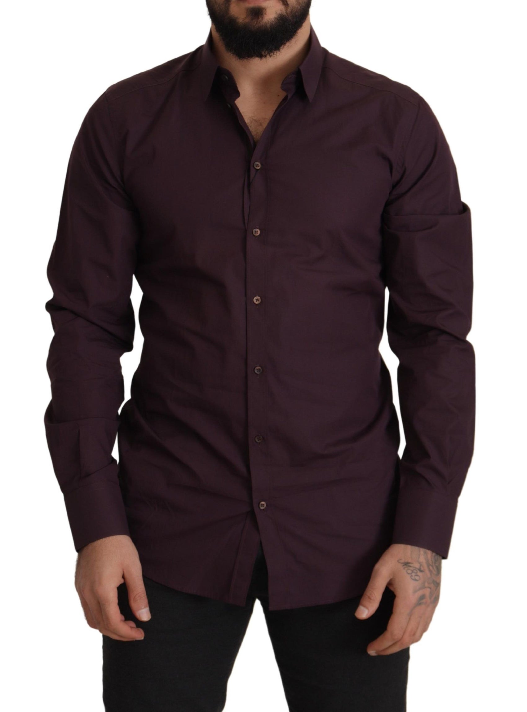 Slim Fit Hemd in Königsviolett