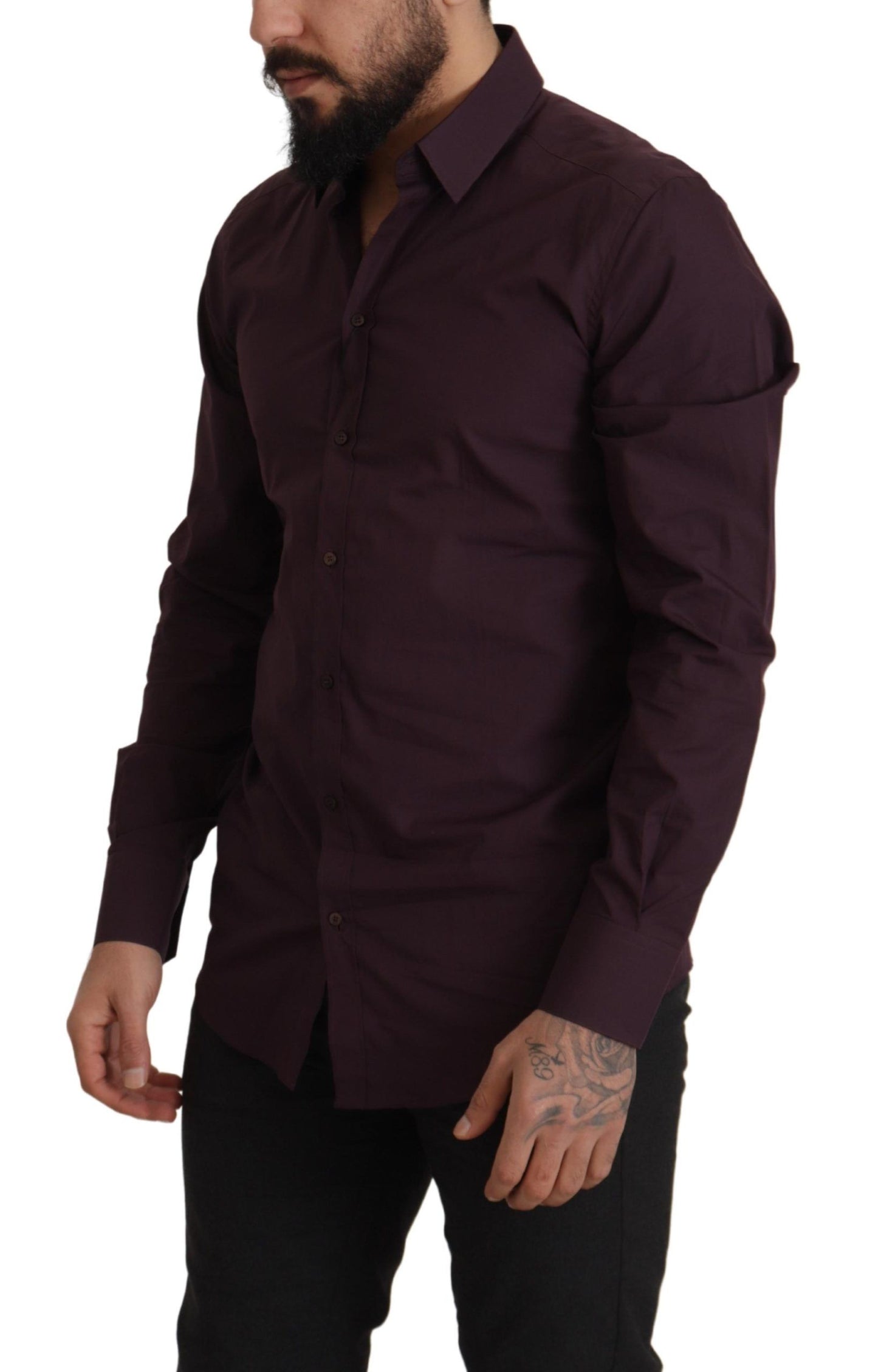 Slim Fit Hemd in Königsviolett