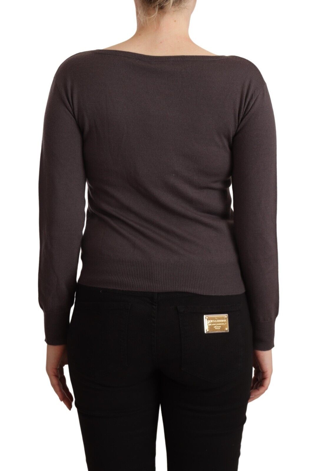 Eleganter Langarmpullover aus Wolle