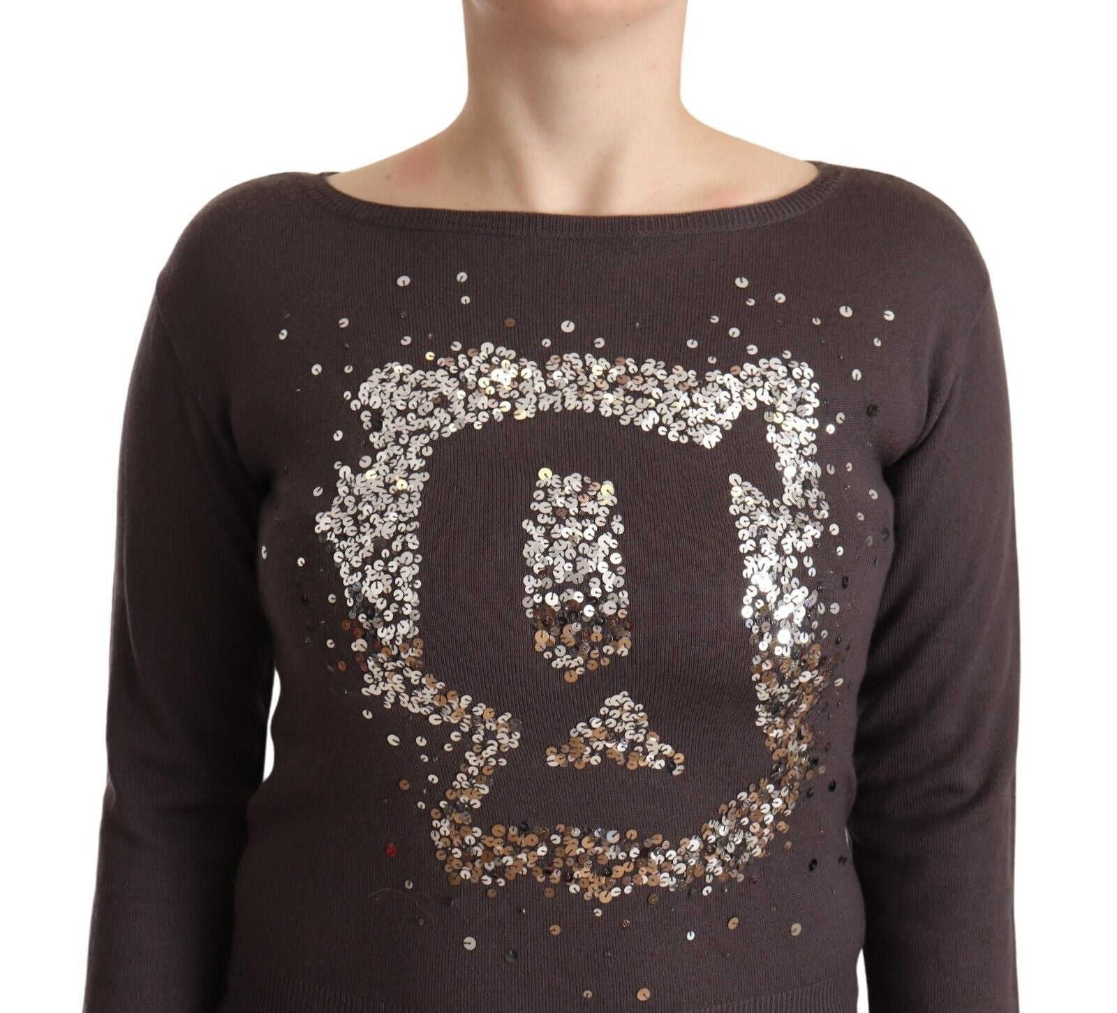 Eleganter Langarmpullover aus Wolle