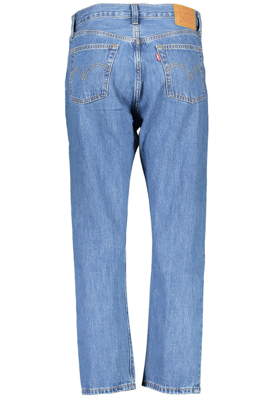 Jeans da donna in cotone blu