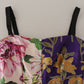 Dolce & Gabbana Dress Midi Patchwork Floral Jaquard Silk