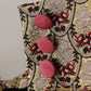 Pantaloni a vita alta con stampa leopardata jacquard