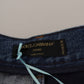 Jeans rilassati in denim jacquard patchwork
