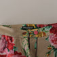 Pantaloni eleganti a vita alta con motivo floreale