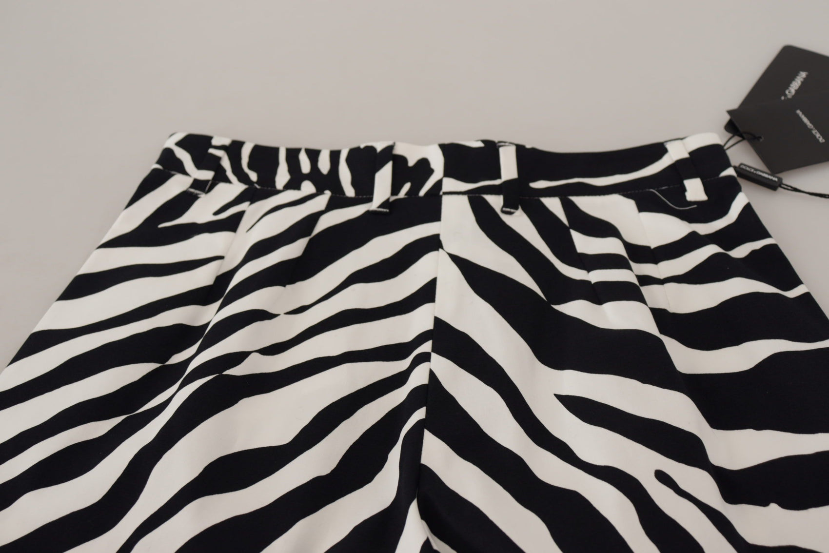 Hotpants mit mittlerer Taille und Zebra-Print