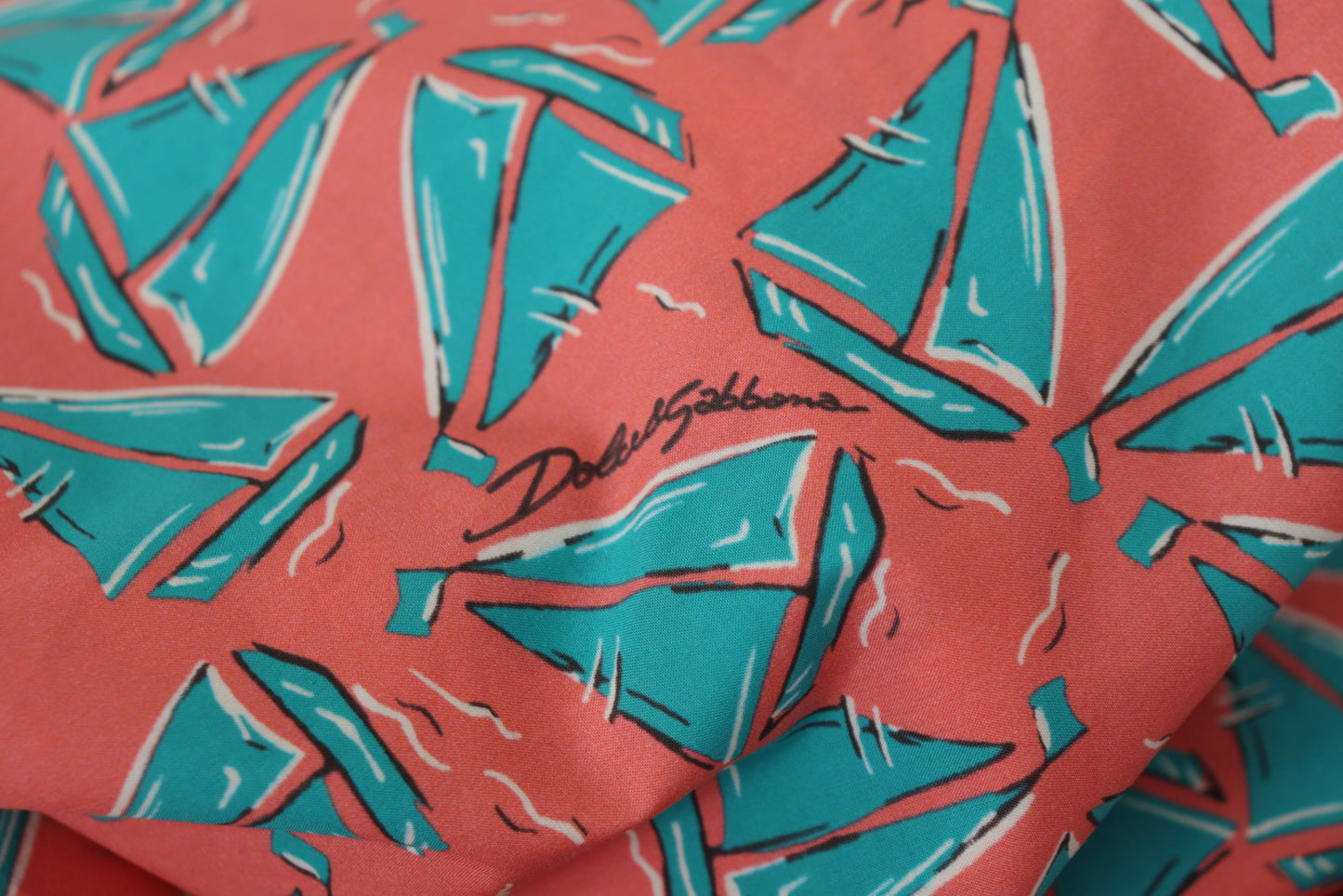 Schickes rosa Baumwolltop mit Segelboot-Print