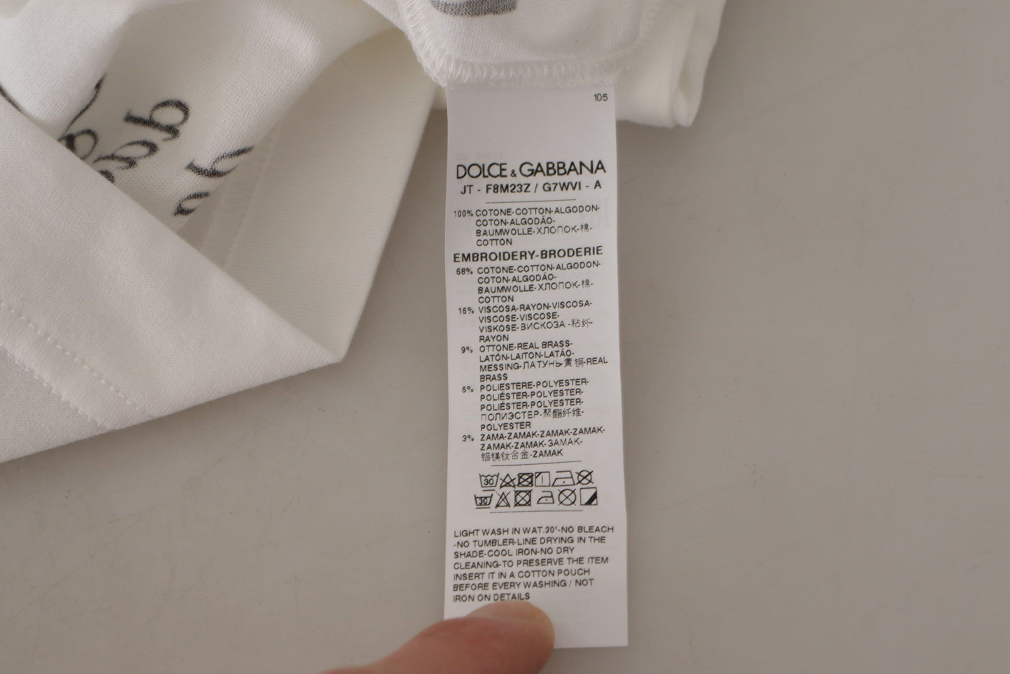 Elegantes Baumwoll-T-Shirt mit Rundhalsausschnitt und Blumenmuster