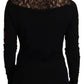 Maglione cardigan con angelo ricamato