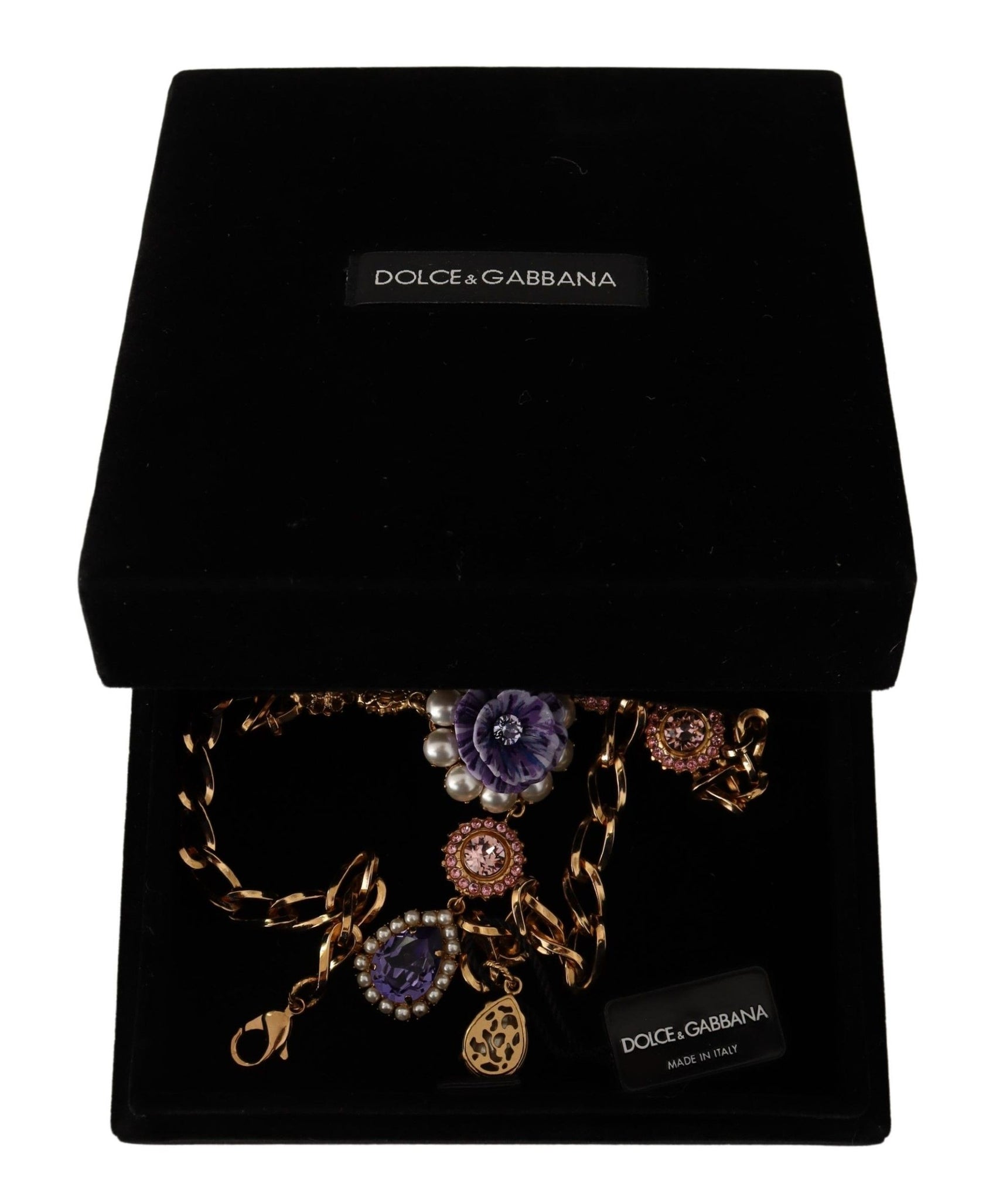 Elegante collana con cristalli floreali