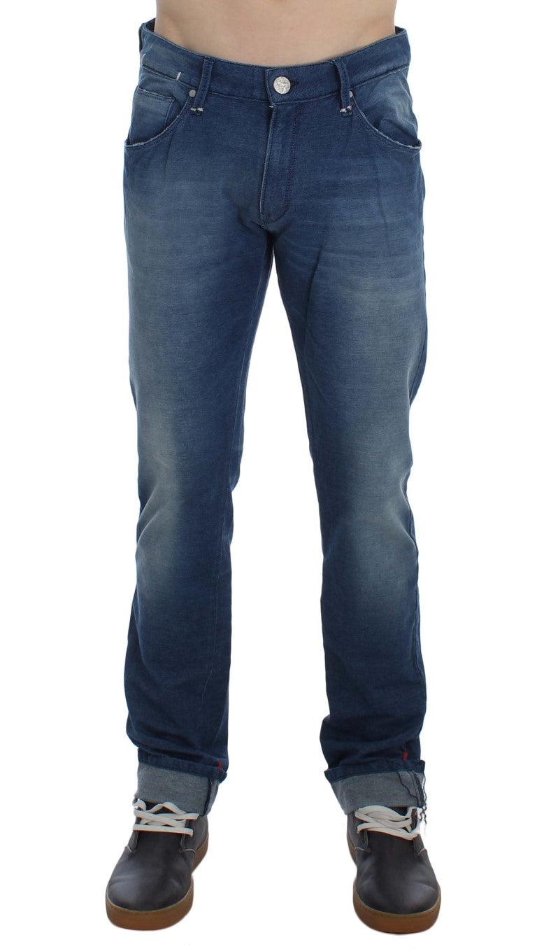 Denim italiano slim fit lavaggio blu