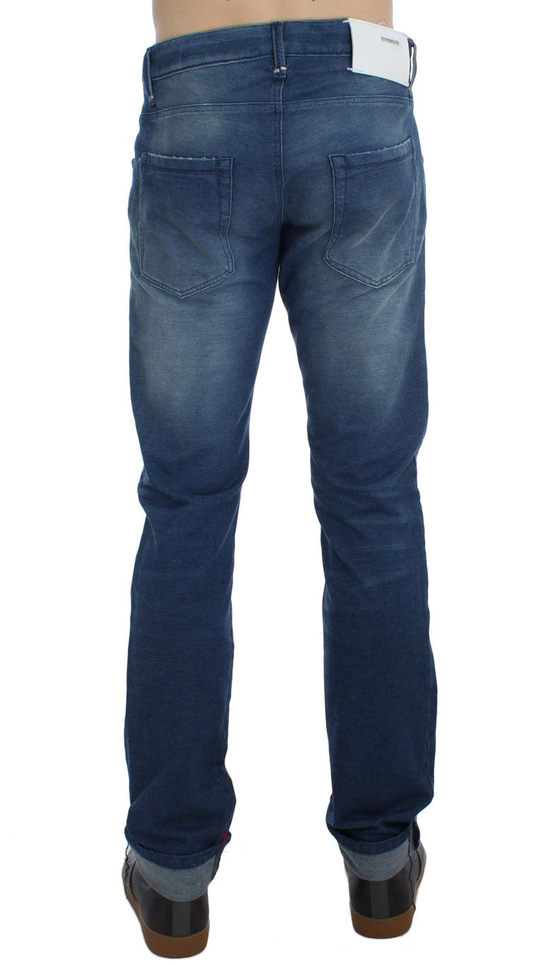 Denim italiano slim fit lavaggio blu