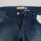 Slim Fit, blau verwaschener italienischer Denim