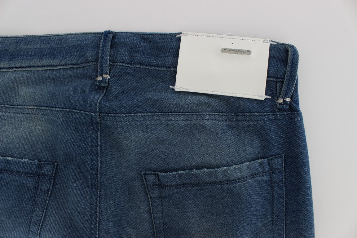 Denim italiano slim fit lavaggio blu