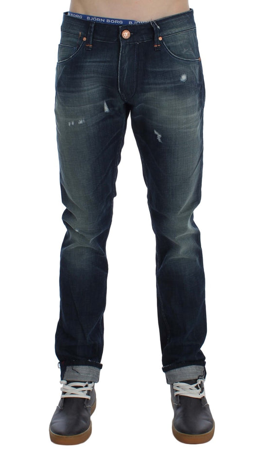 Elegante Slim Fit Jeans aus italienischem Denim