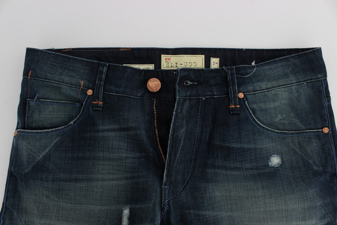 Elegante Slim Fit Jeans aus italienischem Denim