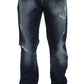 Authentische Jeans in normaler Passform und blauer Waschung