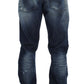 Authentische Jeans in normaler Passform und blauer Waschung