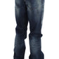 Authentische Jeans in normaler Passform und blauer Waschung