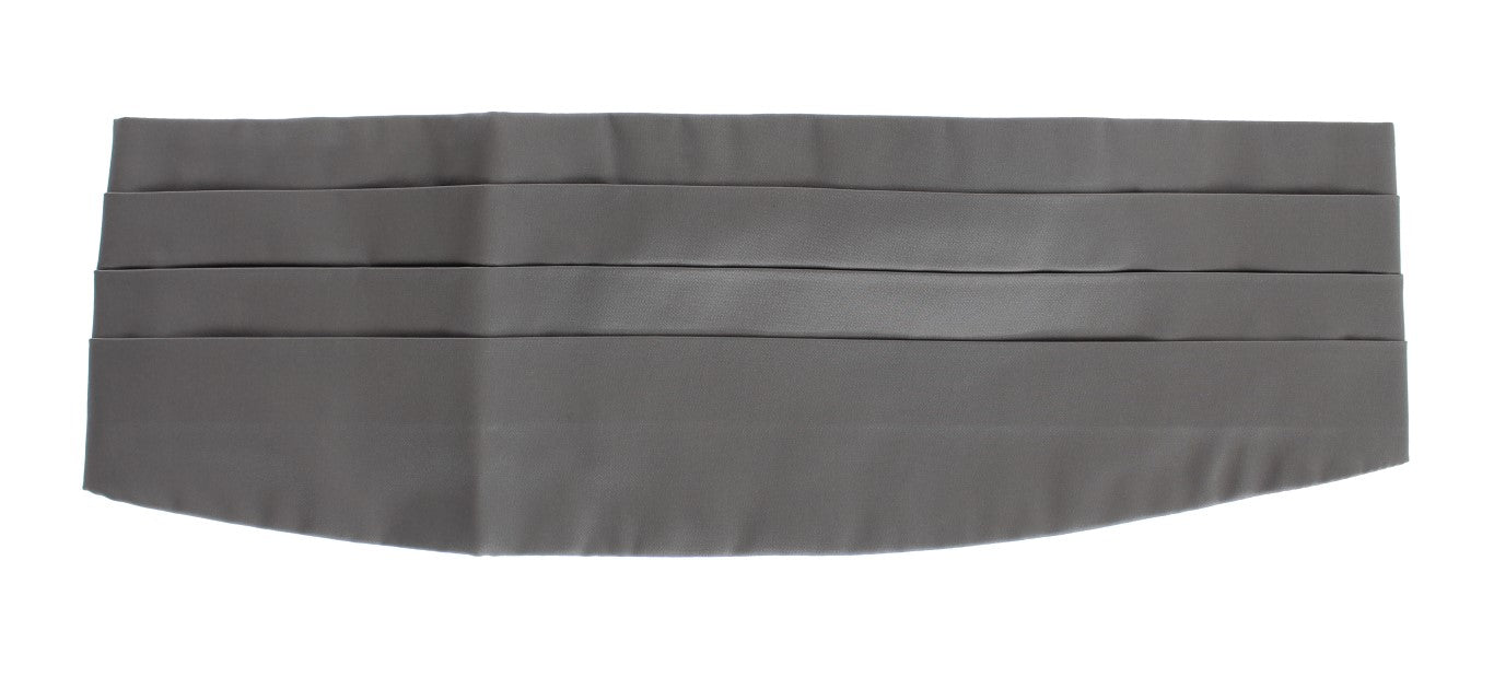 Elegante fascia in seta grigia