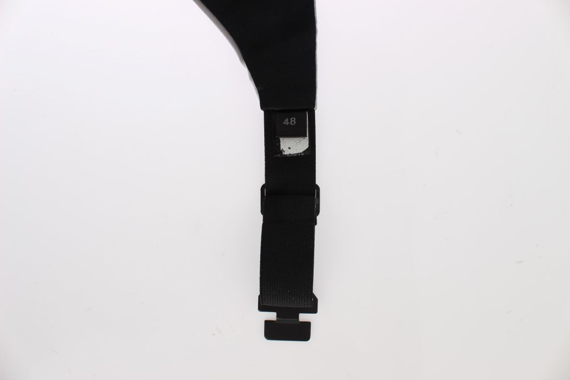 Elegante fascia in seta grigia
