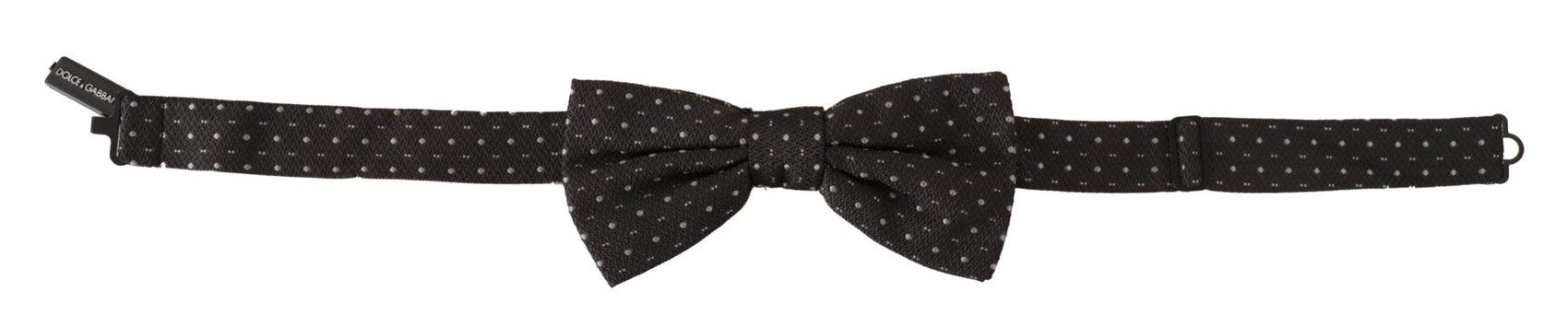 Elegante papillon in seta a pois