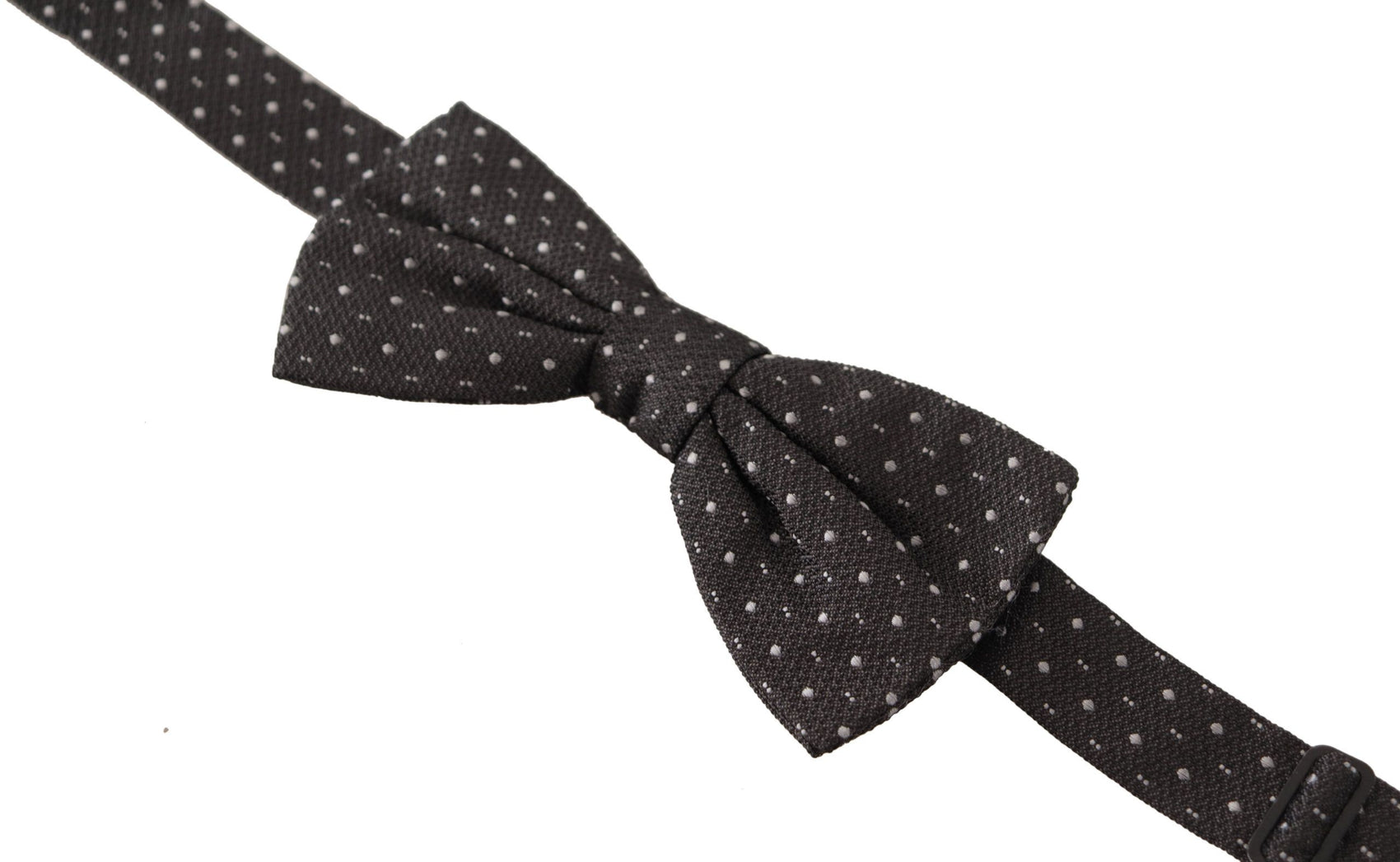Elegante papillon in seta a pois