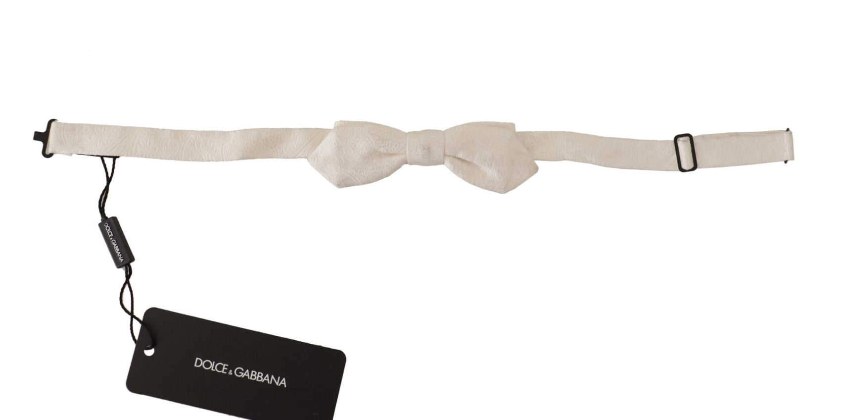 Elegante papillon in seta bianca