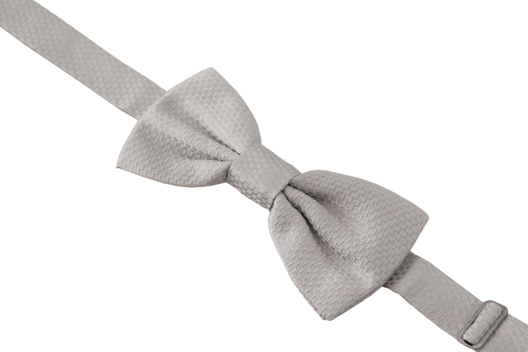 Papillon in seta grigio chic
