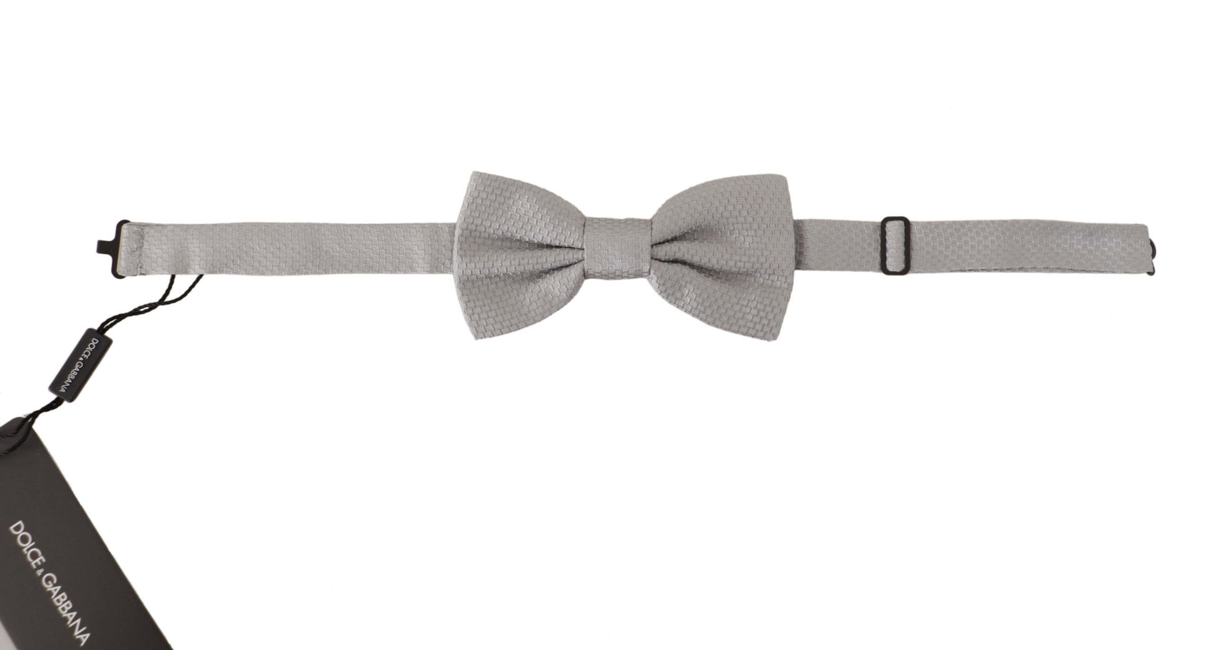 Papillon in seta grigio chic