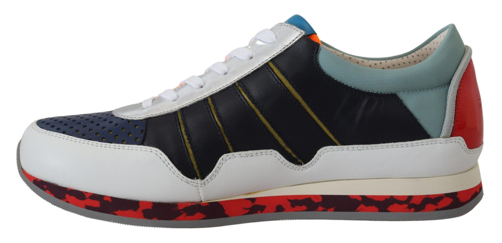 Elegante mehrfarbige Low Top Sneakers