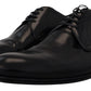 Eleganti scarpe derby in pelle nera