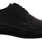 Elegant Black Leather Derby Shoes