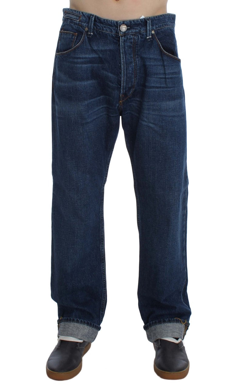 Schicke Baggy Loose Fit Blue Jeans für Herren