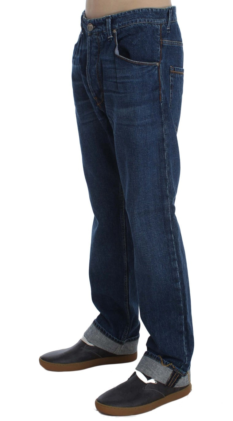 Schicke Baggy Loose Fit Blue Jeans für Herren