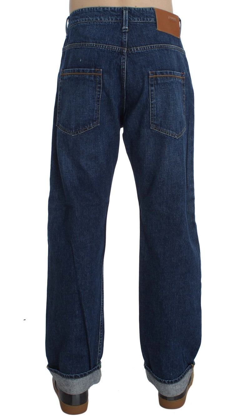 Schicke Baggy Loose Fit Blue Jeans für Herren