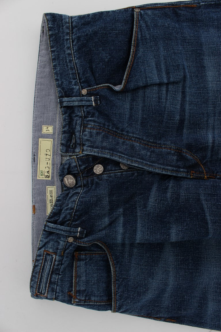 Schicke Baggy Loose Fit Blue Jeans für Herren