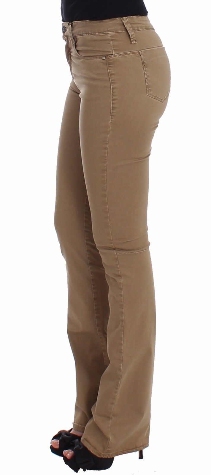 Schicke beige Straight Leg Fashion Jeans