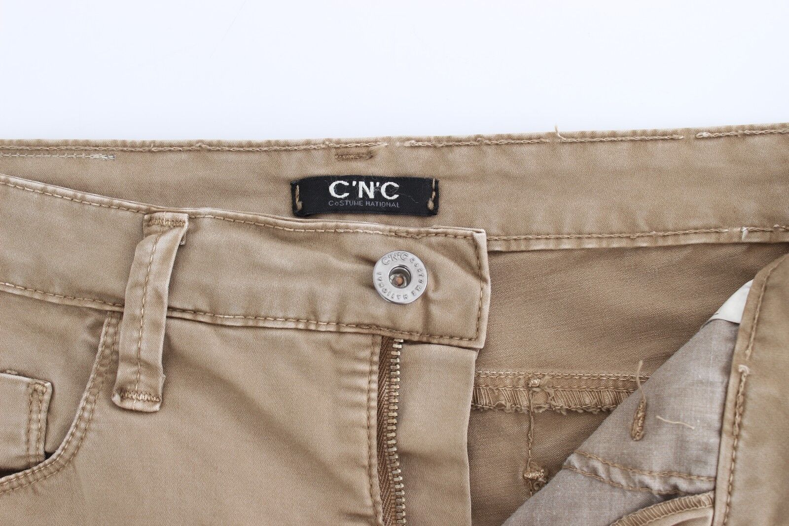 Schicke beige Straight Leg Fashion Jeans