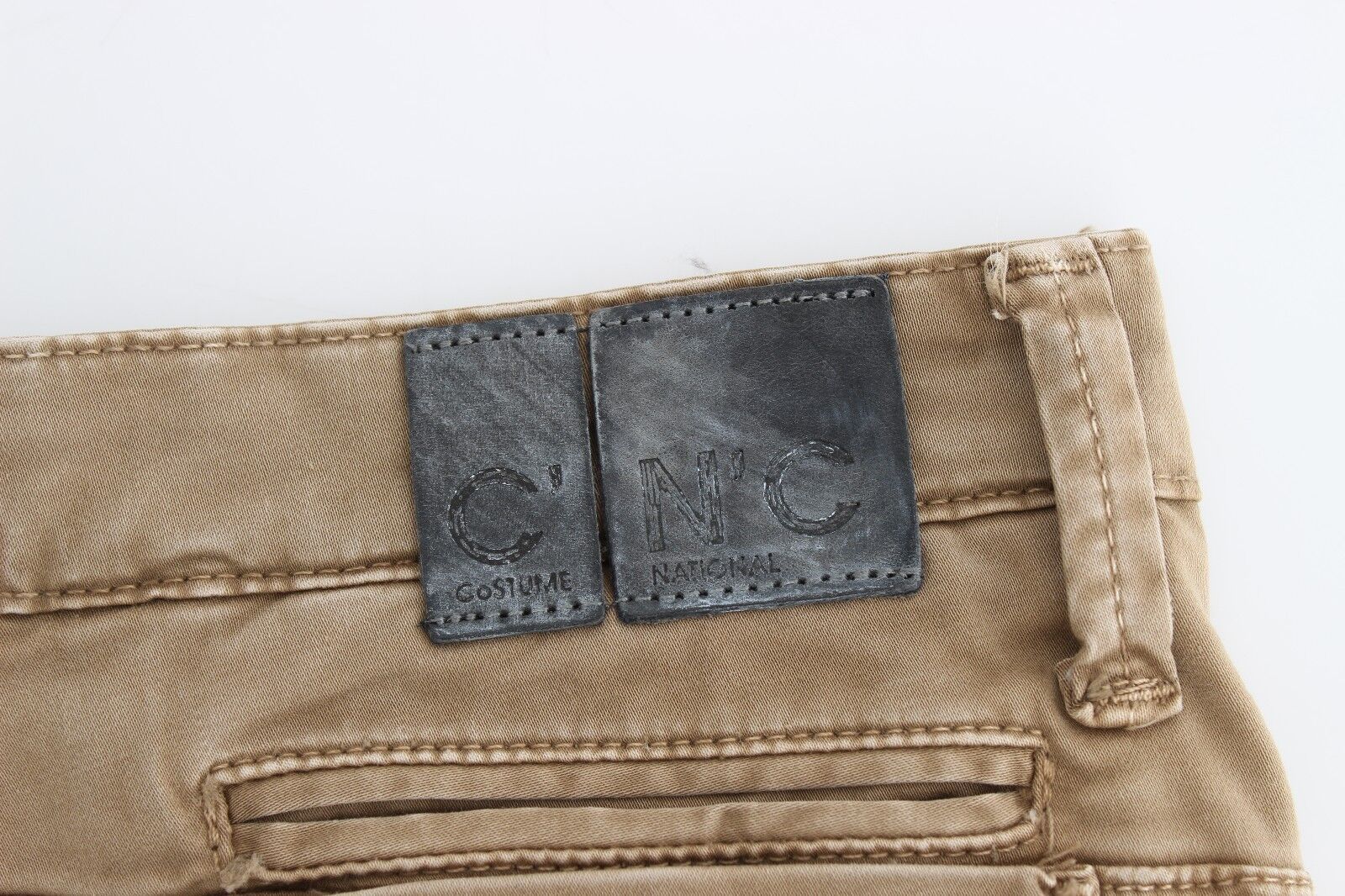 Schicke beige Straight Leg Fashion Jeans