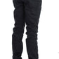 Sleek Gray Slim Fit Italian Mens Jeans